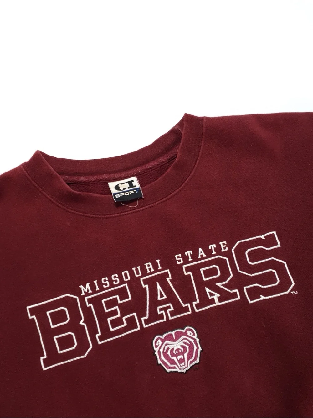 Missouri State Bears University Embroidered Crewneck Size XL - Ready To Ship